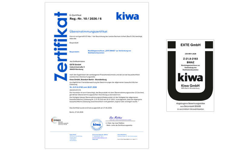 EXTE News 2026 05 Zertifikat Kiwa